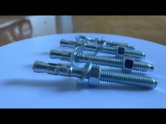 Acero de carbono M6 anclas de cuña galvanizadas de 1/4 pulgada resistentes a la corrosión